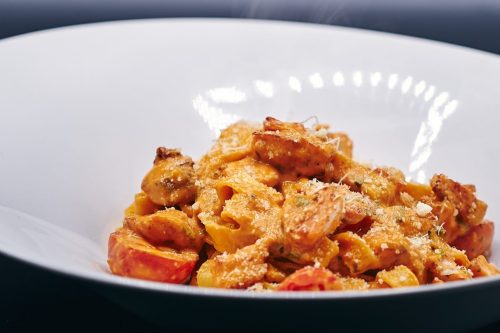 Tagliatele cu pui si bacon